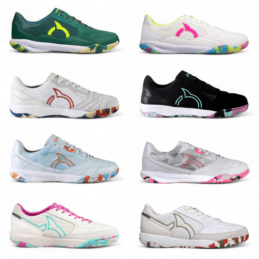 QRTUSEIGHT JOGOSALA FUTSAL SHOES RAMPAGE V3, ASCEND, CRUSHER V2, VANQUISH